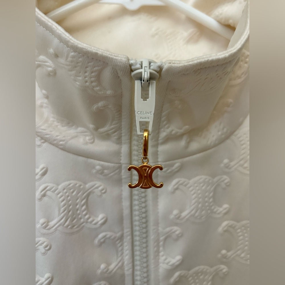 Celinetriomphe Track Jacket Light Beige - image 4